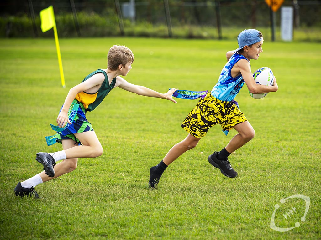 Tag Rugby Action